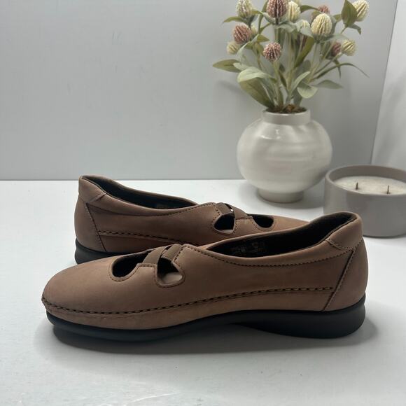 SAS Crissy Tripad Leather Slip On Loafer Flats Praline Women's 9.5W NWOB Comfort - Picture 6 of 9